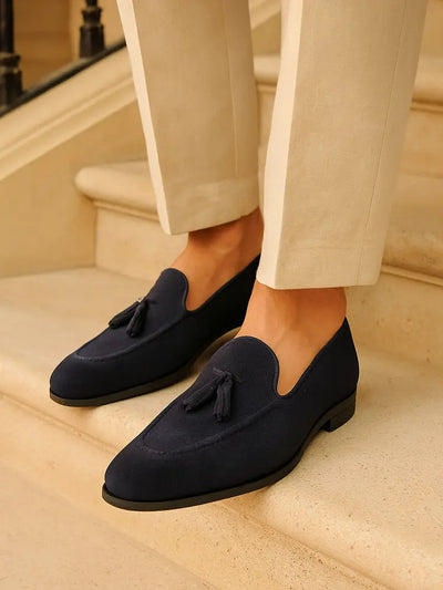 THE TASSEL SUEDE LOAFERS MORANOD