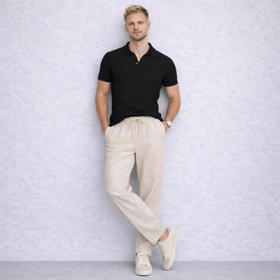 THE GRANT LINEN TROUSERS MORANOD