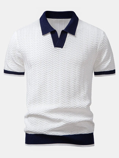 THE ASCOT KNIT POLO MORANOD