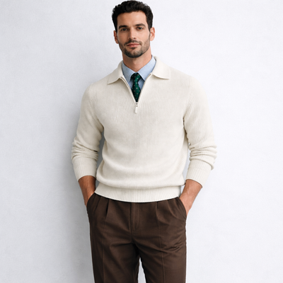 THE HUDSON ZIP SWEATER MORANOD