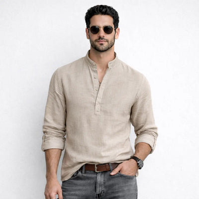 THE EVAN LINEN SHIRT MORANOD