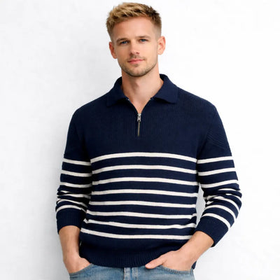 THE MASON HALF-ZIP SWEATER MORANOD