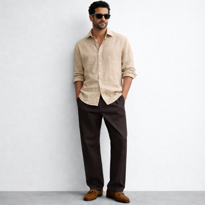 THE GRANT LINEN SHIRT MORANOD