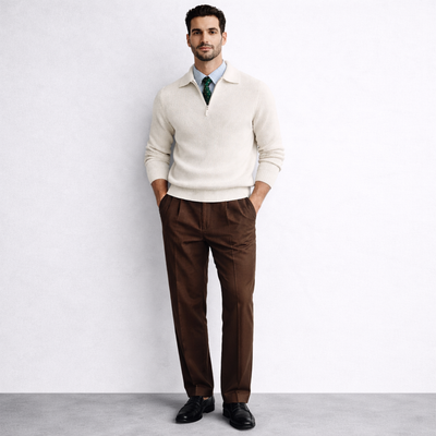THE HUDSON ZIP SWEATER MORANOD