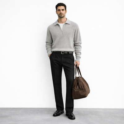 THE CARTER ZIP SWEATER MORANOD