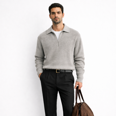 THE CARTER ZIP SWEATER MORANOD