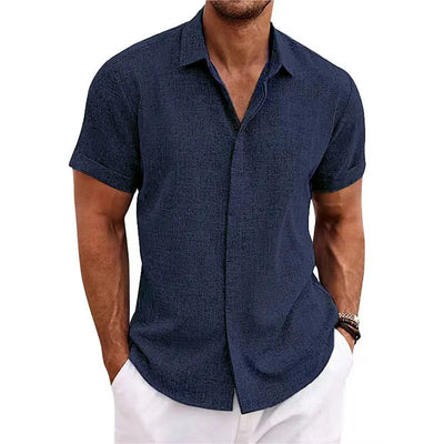 THE MIAMI SHORT SLEEVE LINEN SHIRT MORANOD
