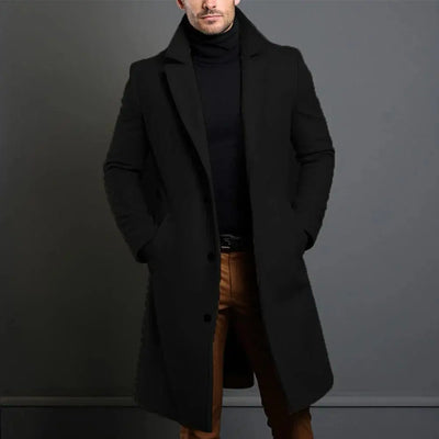 THE LONDON MEN’S LONG WOOL OVERCOAT MORANOD