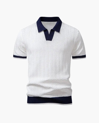 THE ASCOT KNIT POLO MORANOD